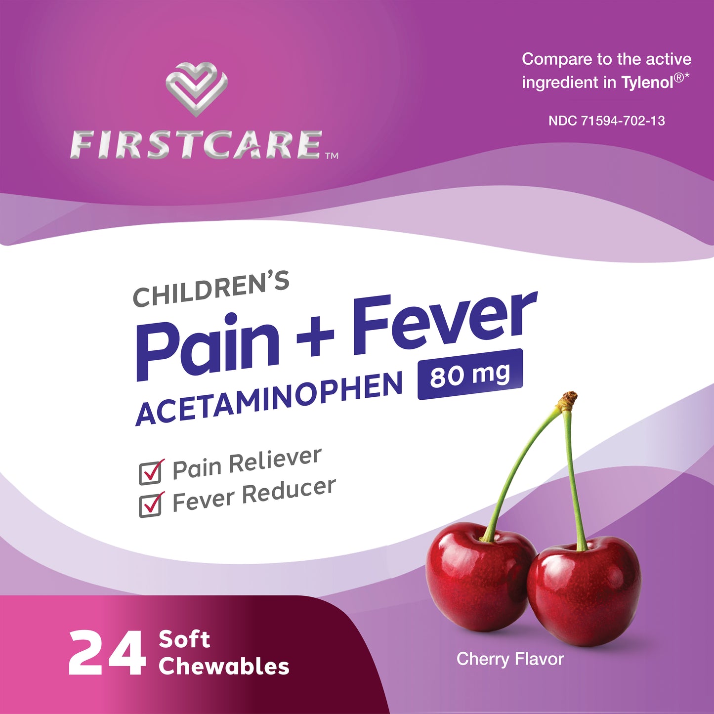 Children's Acetaminophen 80 mg - Cherry
